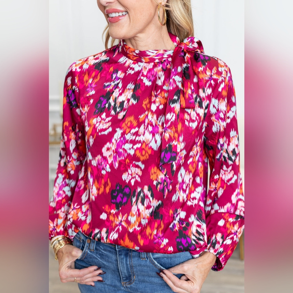 Tie Neck Blouse from Avara Boutique